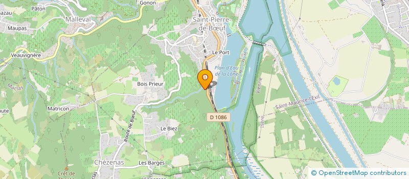 localisation de l'entreprise J.M. BOIS ENERGIE  SAINT-PIERRE-DE-BUF