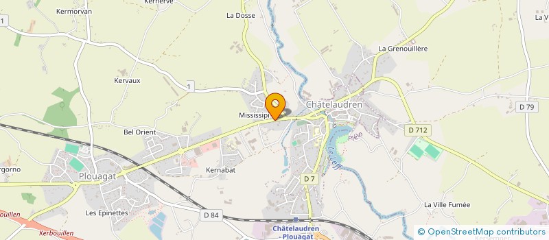 localisation de l'entreprise J-M BOUGEARD  CHATELAUDREN-PLOUAGAT