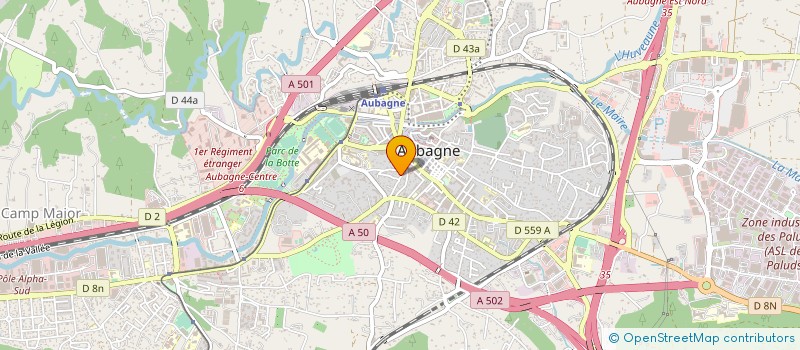 localisation de l'entreprise J.M.C. à AUBAGNE