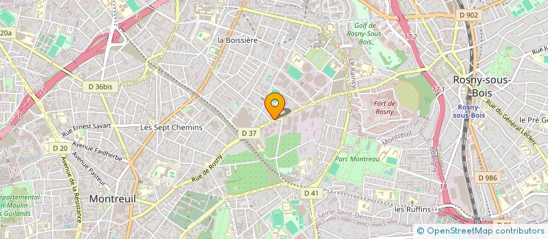 localisation de l'entreprise J.M.C. 93 à MONTREUIL