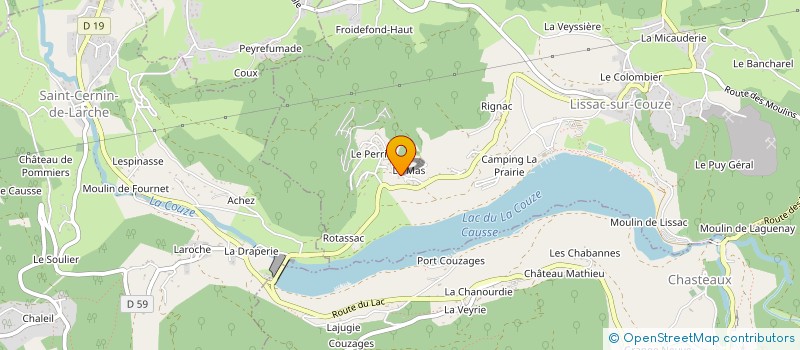 localisation de l'entreprise J M C G D  LISSAC-SUR-COUZE