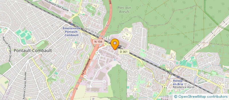 localisation de l'entreprise J.M.C. JOHN'S MUSCLE CARS  ROISSY-EN-BRIE