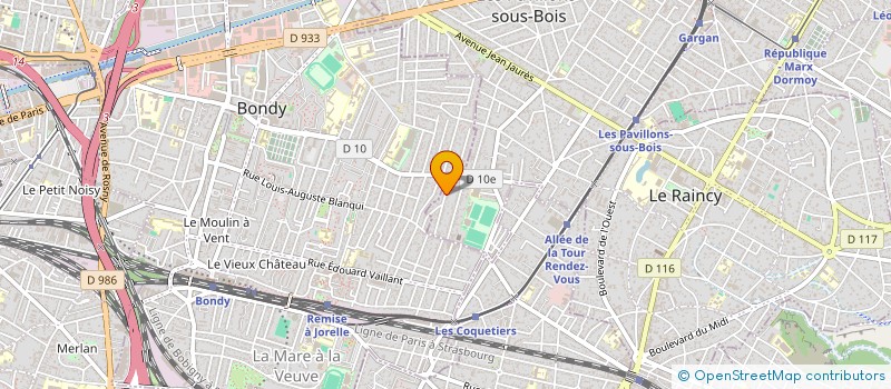 localisation de l'entreprise J M C TAPISSIER  LES PAVILLONS-SOUS-BOIS