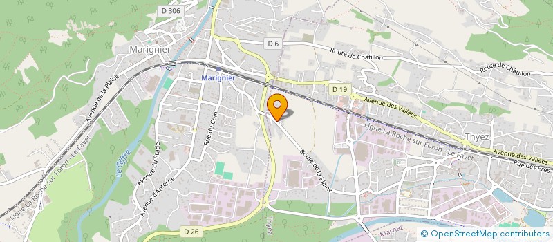 localisation de l'entreprise J.M CHAUDRONNERIE PLASTIQUE à THYEZ