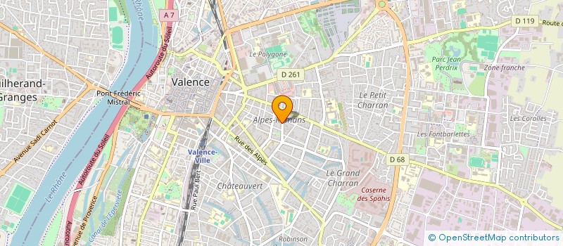 localisation de l'entreprise J & M CONSTRUCTION SARL à VALENCE