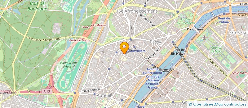 localisation de l'entreprise J.M.D.E.  PARIS