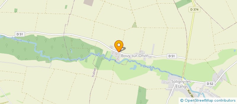 localisation de l'entreprise J.M.D.S.P.  BOUY-SUR-ORVIN