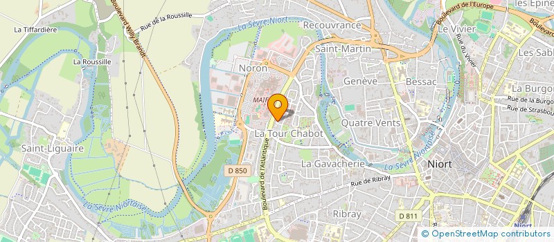localisation de l'entreprise J M E à NIORT