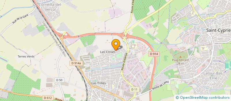 localisation de l'entreprise J M E  ALENYA