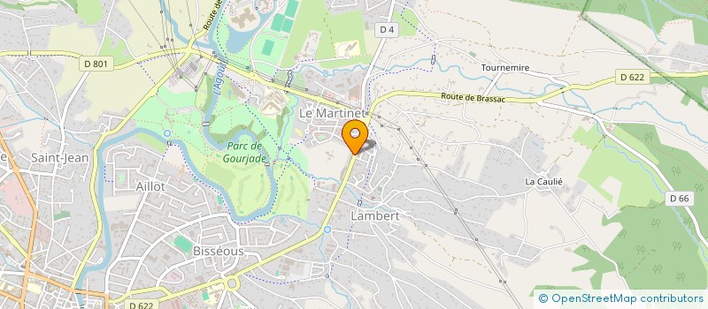 localisation de l'entreprise J.M.E.C. GRANITS  CASTRES