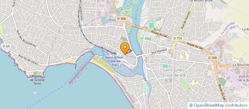 localisation de l'entreprise J.M.E.G. à SAINT-GILLES-CROIX-DE-VIE