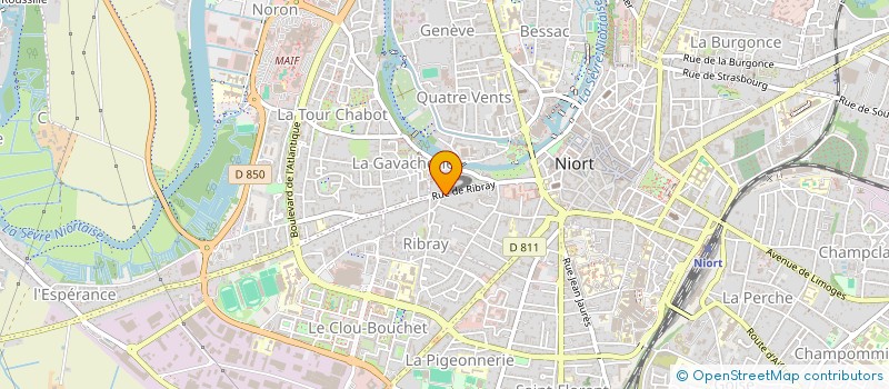 localisation de l'entreprise J M ELECTRICITE à NIORT