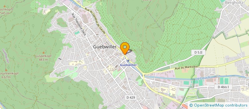 localisation de l'entreprise J.M.F.  GUEBWILLER