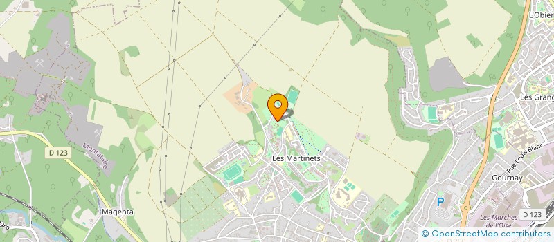 localisation de l'entreprise J.M.F. à MONTATAIRE