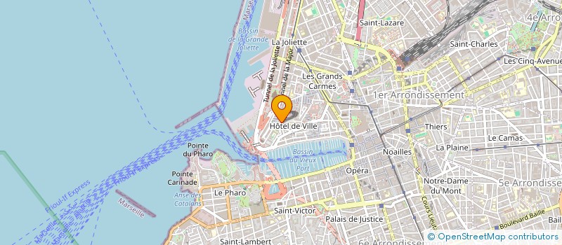 localisation de l'entreprise J.M.F. à MARSEILLE