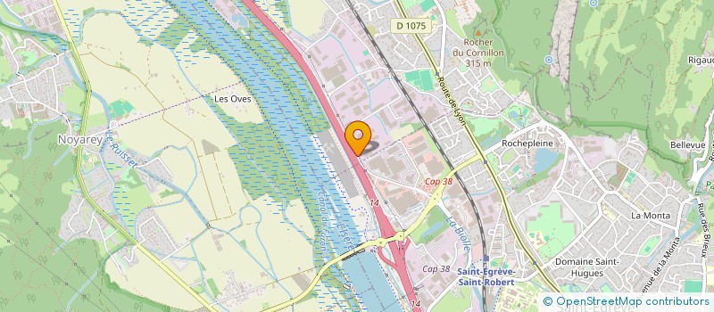 localisation de l'entreprise J.M.F.D.  FONTANIL-CORNILLON