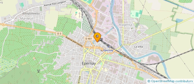 localisation de l'entreprise J.M.F.DISTRIBUTION  EPERNAY