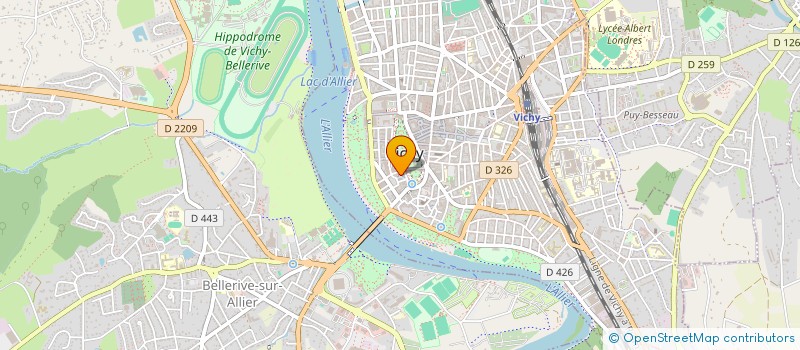 localisation de l'entreprise J M F EUROPOSE  VICHY