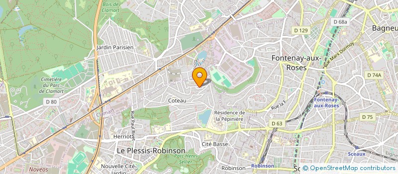 localisation de l'entreprise J M F EXPO  LE PLESSIS-ROBINSON