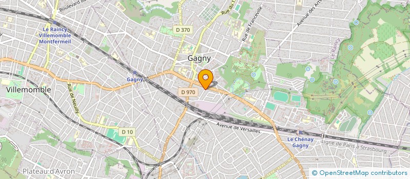 localisation de l'entreprise J.M.F INVEST à GAGNY