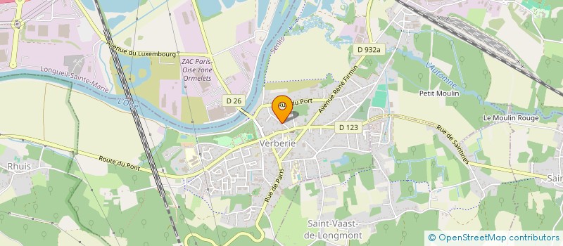 localisation de l'entreprise J.M.FCDA SARL  VERBERIE