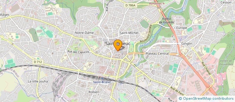 localisation de l'entreprise J&M FOOD à SAINT-BRIEUC