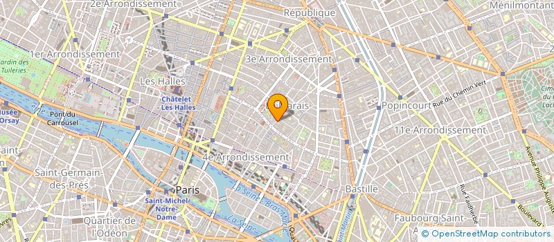 localisation de l'entreprise J.M.G. à PARIS