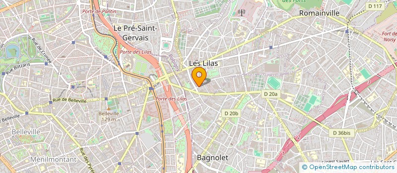 localisation de l'entreprise J.M.G à LES LILAS