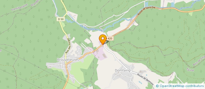 localisation de l'entreprise J.M.G.  DOMFAING