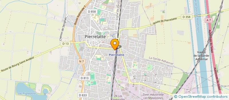 localisation de l'entreprise J.M.G.DENTAIRE  PIERRELATTE