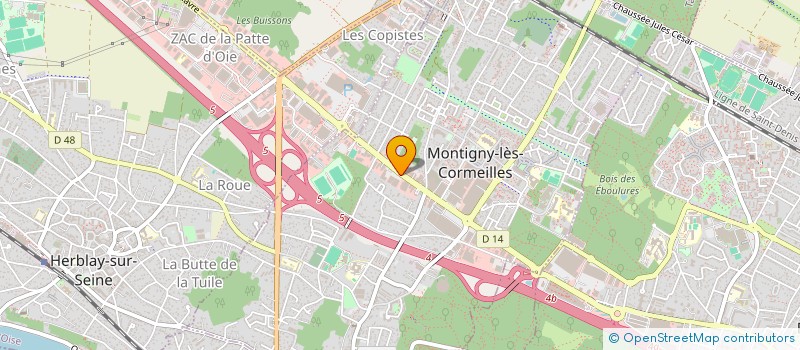 localisation de l'entreprise J M H  MONTIGNY-LES-CORMEILLES