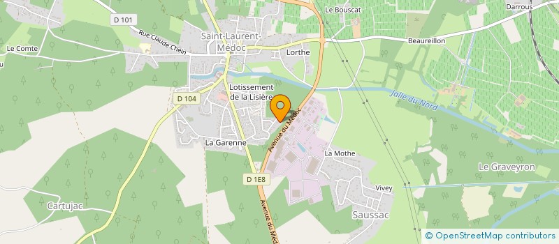 localisation de l'entreprise J.M-H.IMMO  SAINT-LAURENT-MEDOC