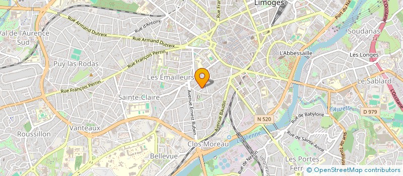 localisation de l'entreprise J.M.HABITAT à LIMOGES