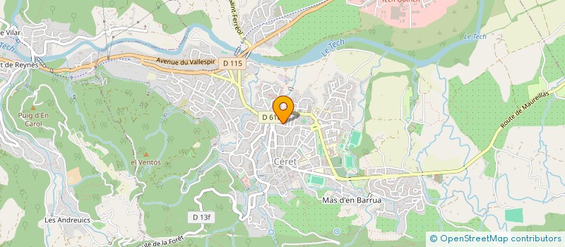 localisation de l'entreprise J'M HANDI SURF MEDITERRANEE  CERET