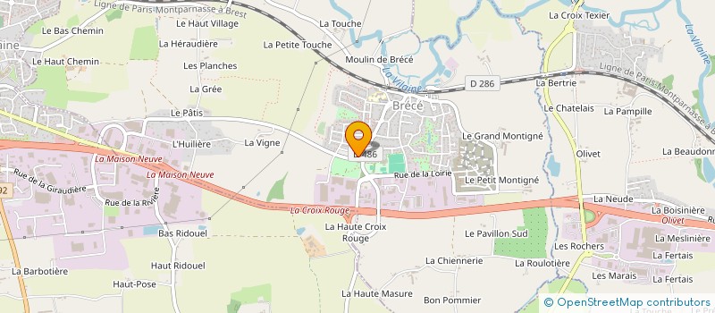 localisation de l'entreprise J&M INVEST  BRECE