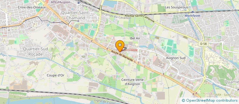 localisation de l'entreprise J.M.J LES ANGLES  AVIGNON