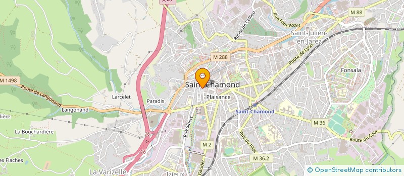 localisation de l'entreprise J M L  SAINT-CHAMOND