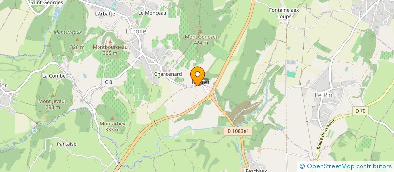 localisation de l'entreprise J.M.L  L'ETOILE