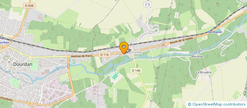localisation de l'entreprise J M M à ROINVILLE