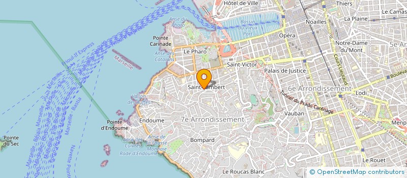 localisation de l'entreprise J.M.M à MARSEILLE