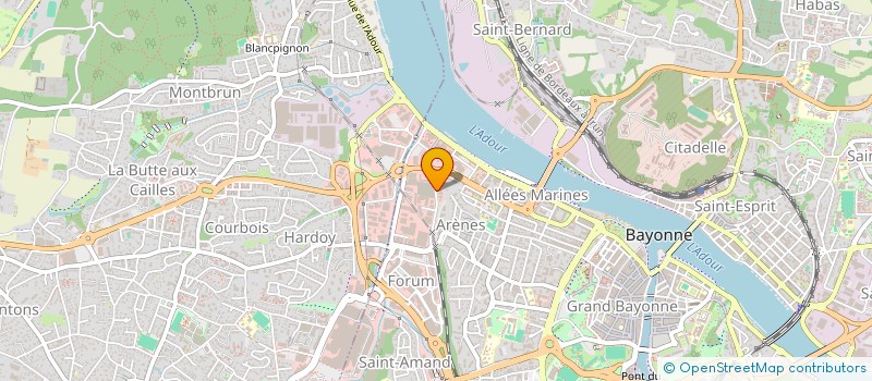 localisation de l'entreprise J.M.M. à BAYONNE