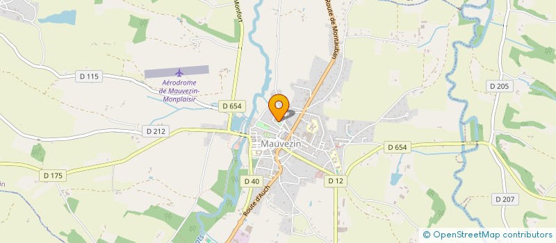 localisation de l'entreprise J.M.M.  MAUVEZIN