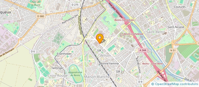 localisation de l'entreprise J.M.M.C.  REIMS