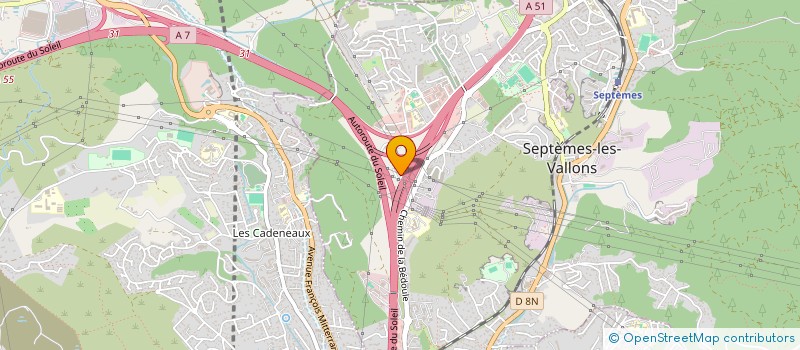 localisation de l'entreprise J.M.M PISCINES à SEPTEMES LES VALLONS