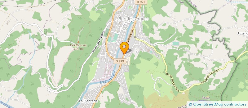 localisation de l'entreprise J M P  BORT-LES-ORGUES