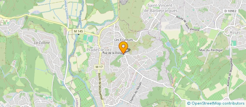localisation de l'entreprise J.M.P à PRADES-LE-LEZ