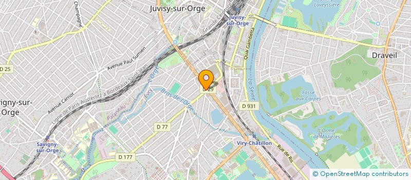 localisation de l'entreprise J.M.P. à VIRY-CHATILLON