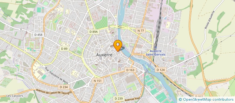 localisation de l'entreprise J.M.P.R. à AUXERRE