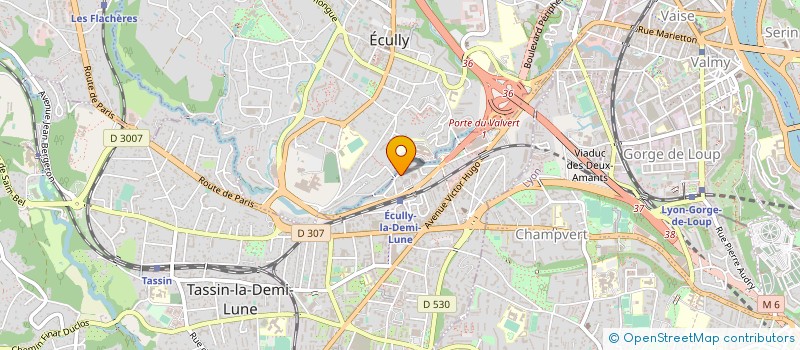 localisation de l'entreprise J-M.PARENT à TASSIN-LA-DEMI-LUNE