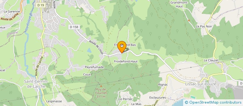 localisation de l'entreprise J&M PATRIMOINE  LISSAC-SUR-COUZE